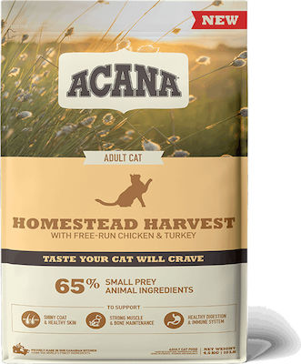 Acana Homestead Harvest Dry Food for Adult Cats with Chicken 0.34kg