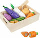 Fruits & Vegetables Toy Ξύλινα Λαχανικά Που Κόβονται Σε Καφάσι made of Wood 9pcs