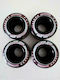 Athlopaidia 002.1088/F/54 Roller Skate Räder Quad Schwarz-Fuchsia (54mm x 32mm)