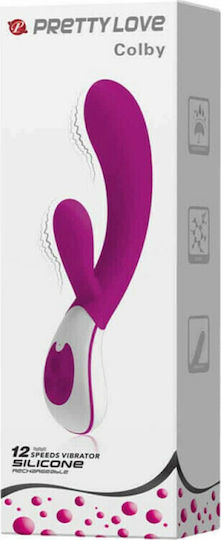 Pretty Love Colby Vibrator Rabbit 21.5cm Purple