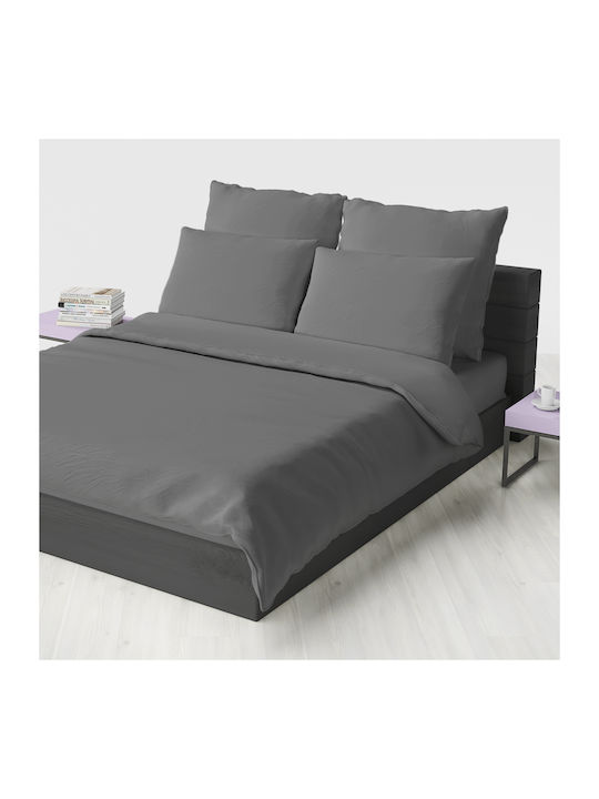 Palatex Bettlaken für Einzelbett 160x240cm. Baseline 19 Dark Grey