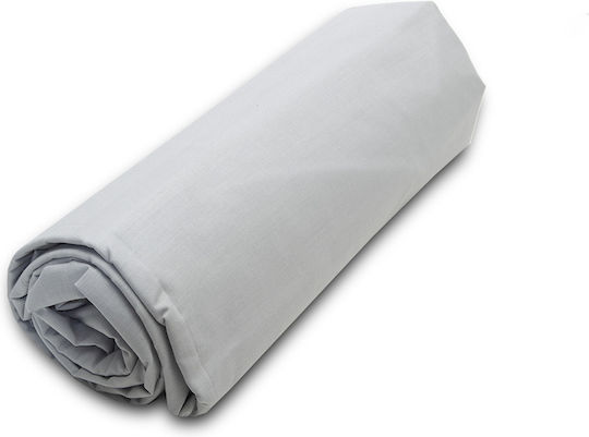 Palatex Bettlaken für Einzelbett mit Gummiband 100x200+20cm. Baseline 18 Light Grey