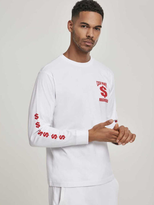 Money Records MT1012 Bluza Mânecă Lungă Albă