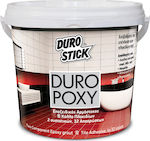 Durostick Duropoxy Gresie de umplere a rosturilor de țiglă Epoxi / 2 componente și adeziv pentru gresie și faianță Gri închis 1kg ΝΤΠΟ30301
