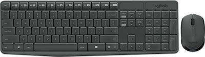 Logitech Wireless Combo MK235 Tastatur & Maus Set Griechisch