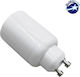 GloboStar Socket Adapter from GU10 to E27 in White color Set 1pcs 78954