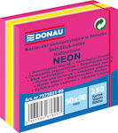 Donau Post-it Notes Pad Cube 250 Sheets Pink 5x5cm