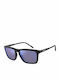Shyguy Ochelari de Soare Pentru Bărbați Cu Ramă Neagră Din Plastic Și Lentilă Polarized Albastră Oglindă