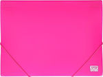 TipTop Office Φάκελος με Λάστιχο για Χαρτί A4 Ροζ PP Neon 25x35cm