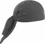 Egochef Chef Black Striped Bandana 7002054A