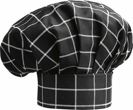 Egochef Chef Black Checked Cap