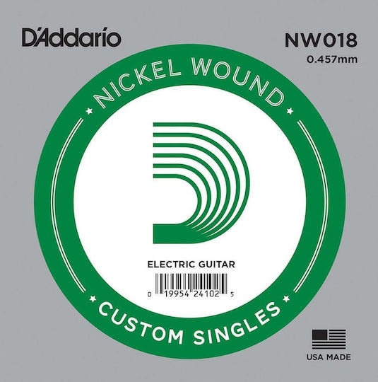 Daddario XL Single Nickel Wound Electric Guitar String 18 Inches