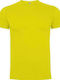 Roly Beagle Men's Promotional T-shirt Short Sleeve in Yellow Color