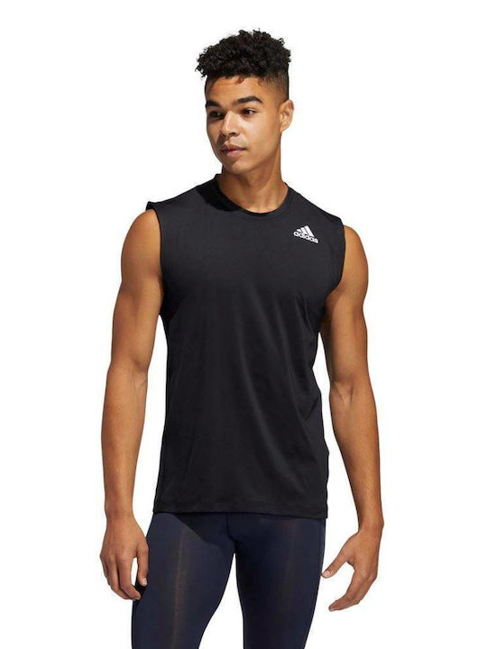 Adidas Ανδρική Μπλούζα Αμάνικη Μαύρη