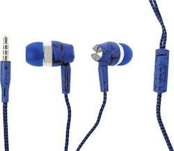Ακουστικά Ψείρες In Ear Earphones με 3.5mm Μπλε