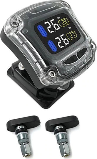 TPMS M3-B-TH Digital Tire Pressure Control System για Μηχανή