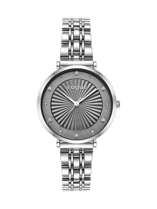 Vogue Women's Watch with Silver Metal Bracelet