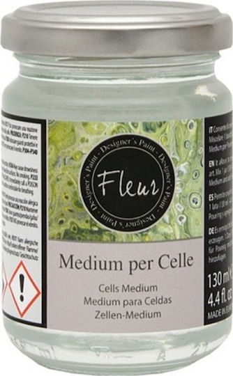 Fleur Medium Per Cell Effect Special Craft Paint Transparent Per Celle 130ml