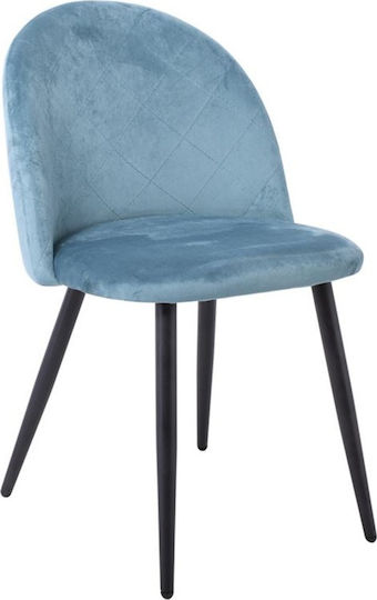 Bella Dining Room Velvet Chair Petrol 50x57x81cm 4pcs