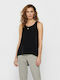 Only Women's Summer Blouse Sleeveless Black