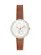 Furla Cosy Damen Uhr mit Braun Lederarmband