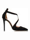 Envie Shoes Μυτερές Γόβες με Λεπτό Ψηλό Τακούνι Μαύρες