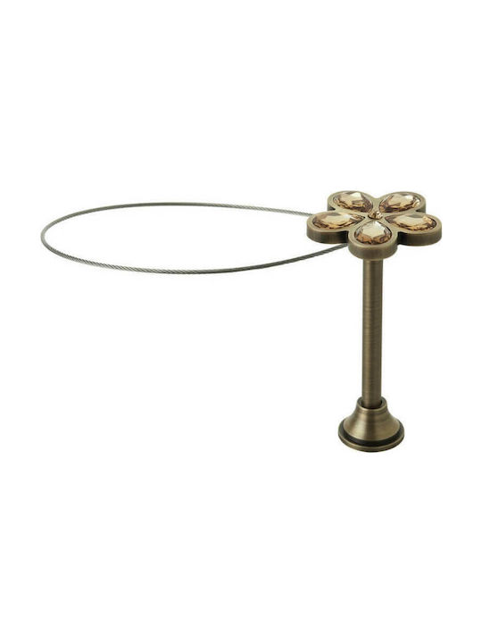 Zogometal Holdback Magnetic made of Metal Bronze / Swarovski crystal with Diza 1pcs