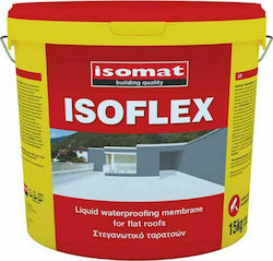 Isomat Isoflex Ελαστομερές Ακρυλικό Επαλειφόμενο Στεγανωτικό 5kg Κεραμιδί