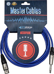 Prostage Кабел XLR женски - 6,3 мм мъжки Син 7м...