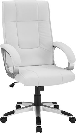 HomeMarkt Chander Executive Office Chair With Recline White