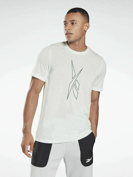 Reebok MYT Graphic T-shirt Bărbătesc cu Mânecă Scurtă Aqua Dust