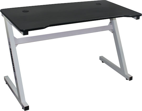 Birou De Jocuri Din Lemn Alb Cu Picioare Metalice 120x60x75cm EO416,2
