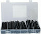 FT Electronics Heat-Shrink Tubing Case with Shrinkage Ratio 2:1 Set in Various Sizes (1.5-2.5-4-6-10-13mm) Black 100pcs 492303866