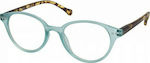 Eyelead E161 Women's Reading Glasses +3.50 in Turquoise color E 161