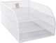 Osco Filing Tray Metallic with 3 Shelf White 37x24x24cm