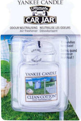 Yankee Candle Air Freshener Tab Pendand Car Jar Ultimate Clean Cotton 1220878