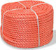 vidaXL Twisted 6mm Polypropylene Rope 200m Πορτοκαλί