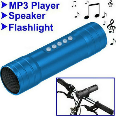 Volte-Tel Speaker - Alarm Rechargeable Bicycle Front Light Μπλε