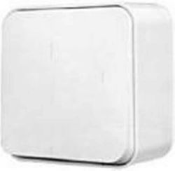 Lineme External Electrical Lighting Wall Switch with Frame Basic Aller Retour White 50-00302-1