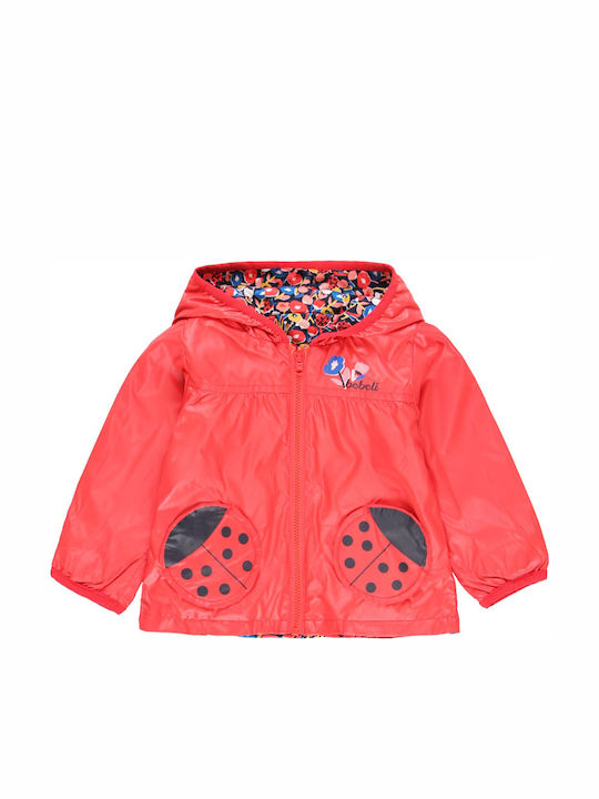 Детско Ежедневно Късо Яке с Качулка Фуксия