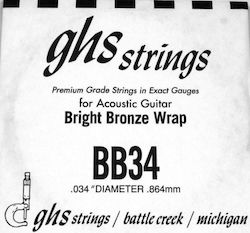 GHS Strings Bright Bronze .034