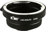 KIWIfotos LMA-EOS_FX Αντάπτορας Φακού Lens Mount for Canon EF lens on Fujifilm X mount camera body