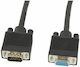 Lanberg VGA male to VGA female Black 3m Cable (CA-VGAC-10CC-0030-B+)