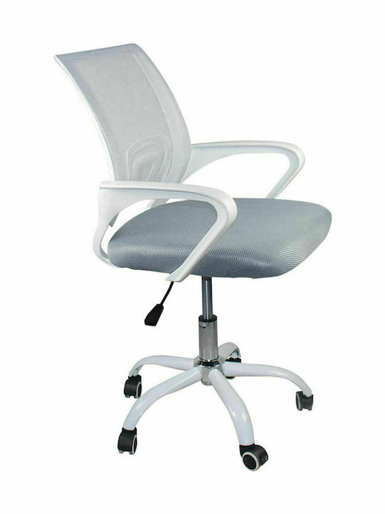 Καρέκλα Γραφείου με Μπράτσα BF2101-SC Άσπρο / Γ...