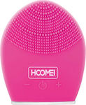 Hoomei Четка за почистване на лице от силикон Pink HM-7538R