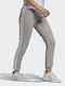 Adidas Essentials French Terry 3-Stripes Women's Jogger Sweatpants Gray