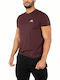 Alpha Industries Basic Herren T-Shirt Kurzarm Burgundisch