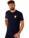 Αθλητικό T-shirt Navy Μπλε