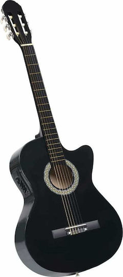 vidaXL Semi-acustic Chitară Chitare acustice cu decupaj Negru
