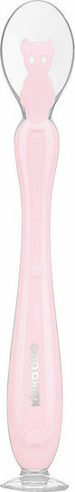 Kikka Boo Baby Spoon Suction cup made of Silicone Pink